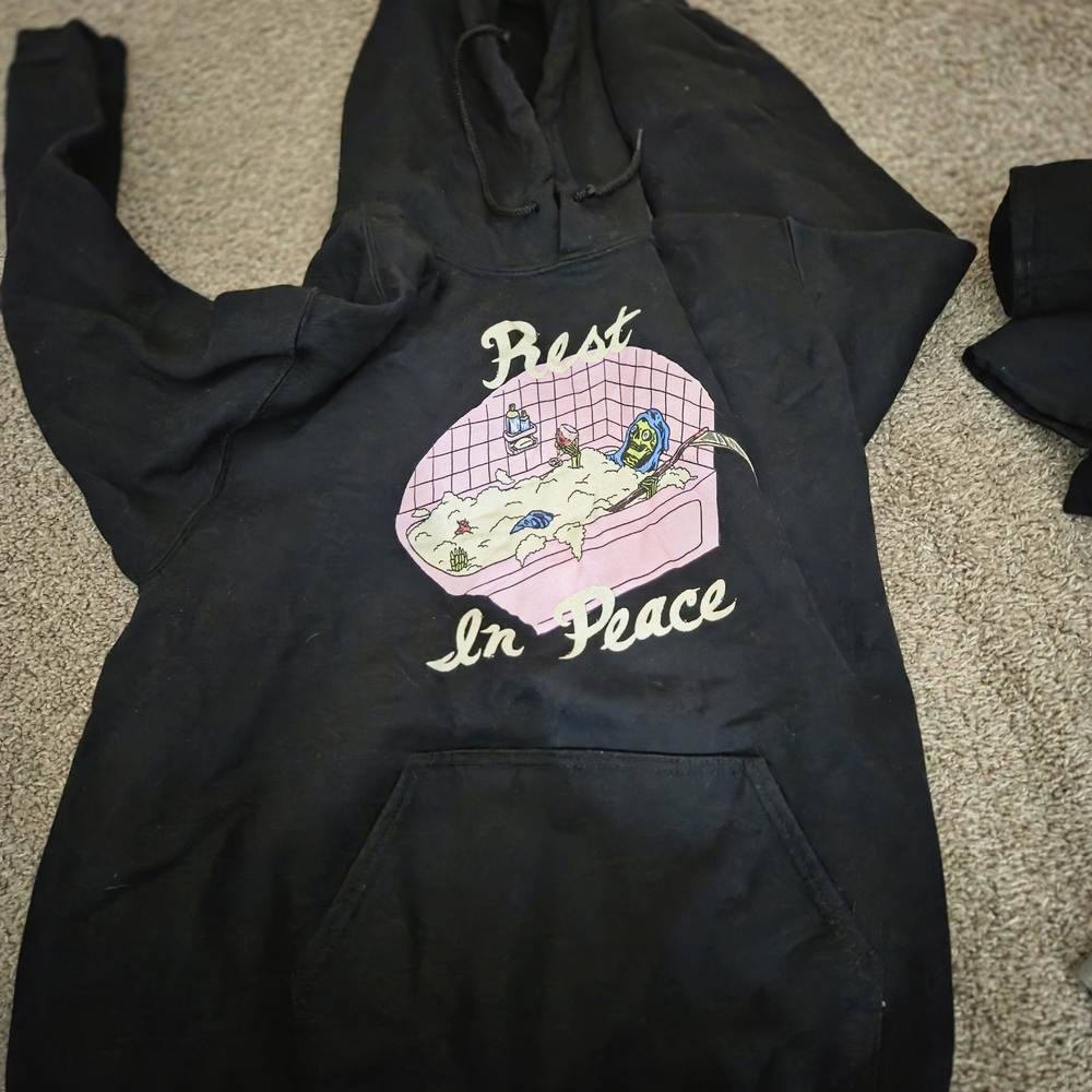 Gildan Black Hoodie with Graphic Design